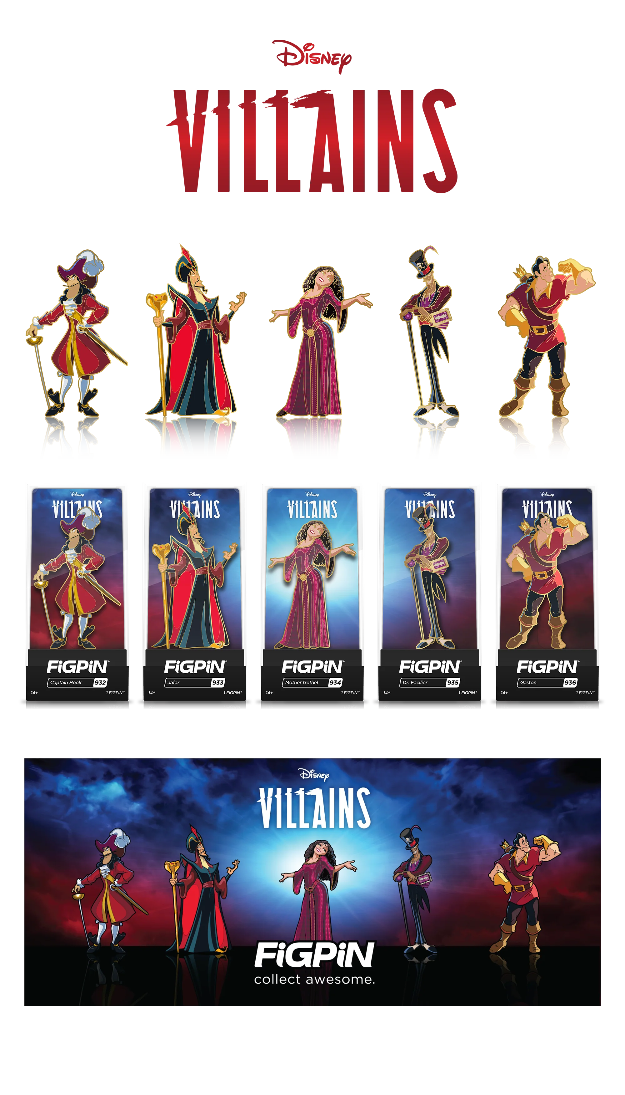 Figpin Disney Villains Box Set | Amazing Games TCG