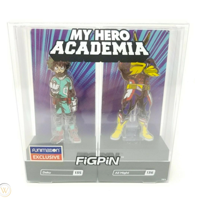 Figpin Deku - 135 & All Might - 136 Funimation Exclusive | Amazing Games TCG