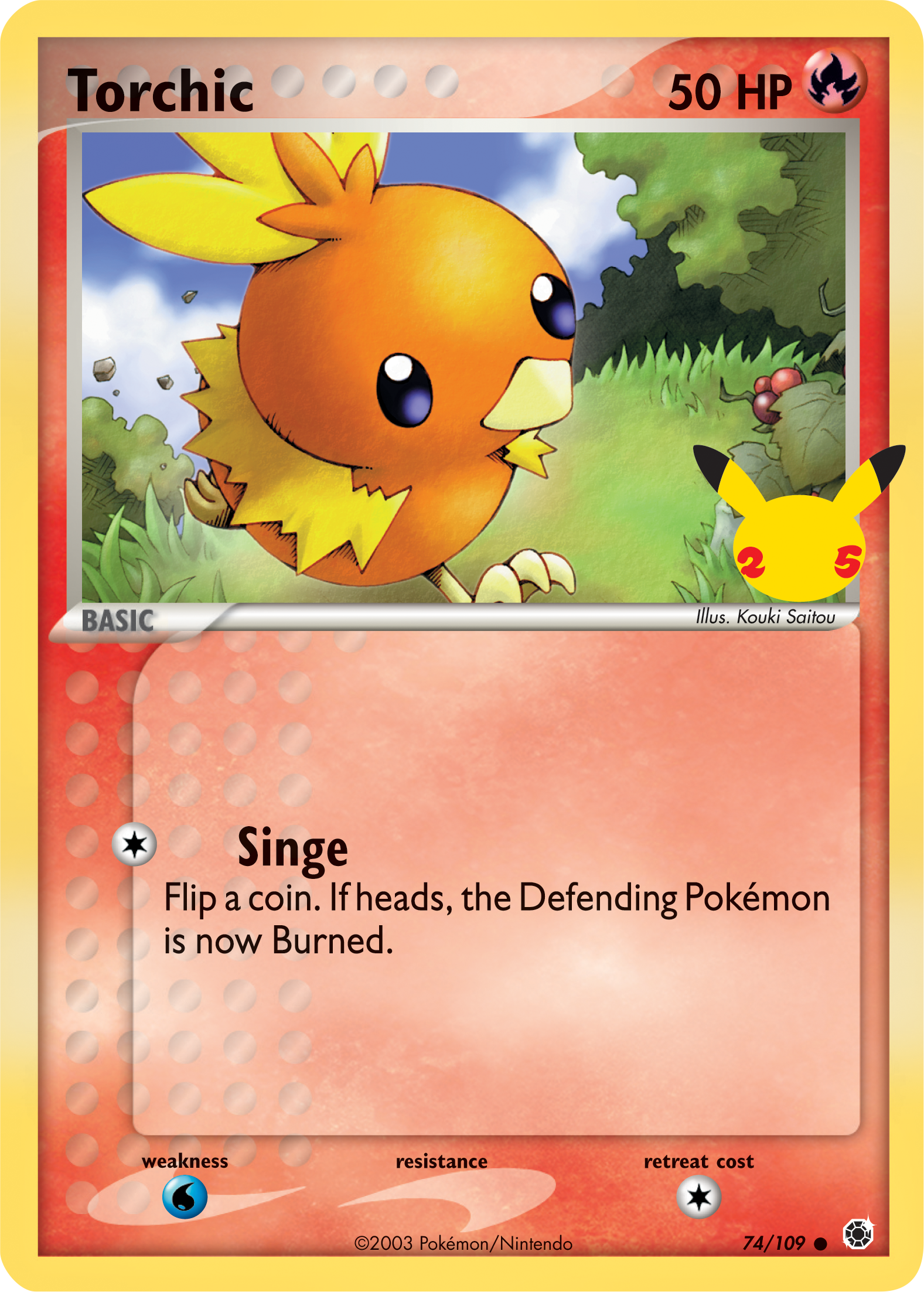 Torchic (74/109) (Jumbo Card) [First Partner Pack] | Amazing Games TCG