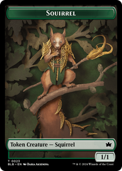 Squirrel // Starscape Cleric Double-Sided Token [Bloomburrow Tokens] | Amazing Games TCG