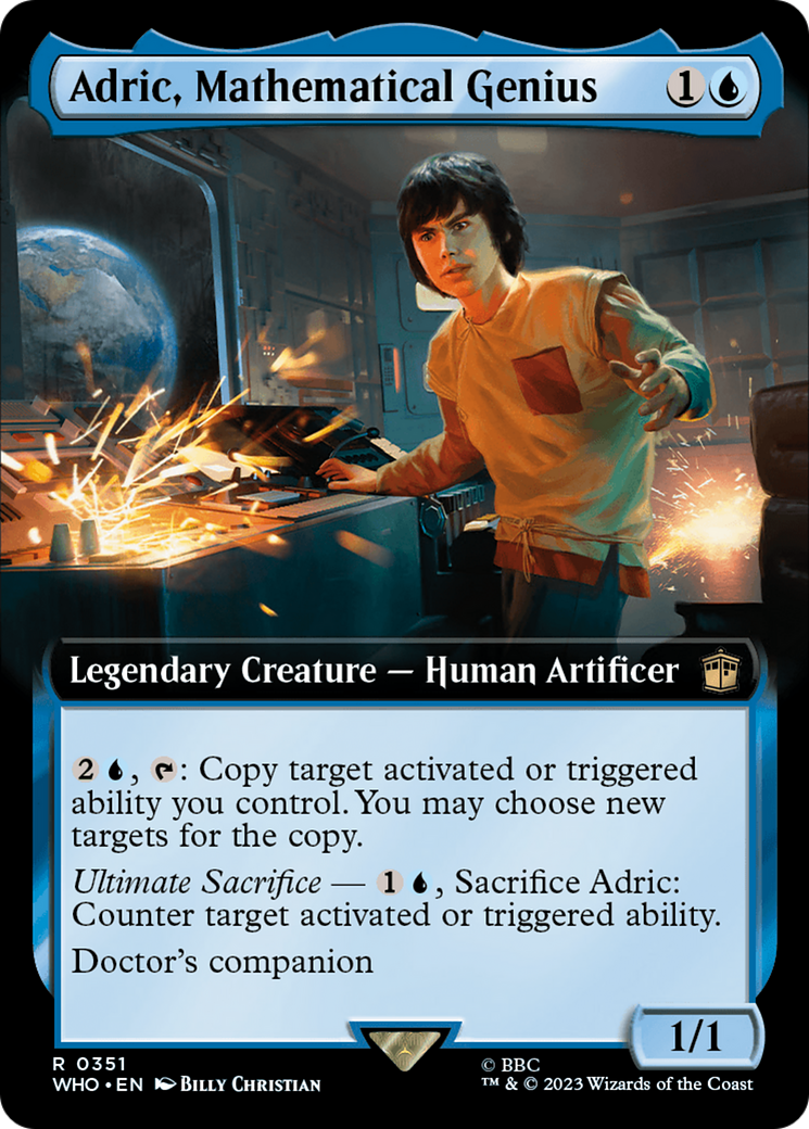 Adric, Mathematical Genius (Extended Art) [Doctor Who] | Amazing Games TCG