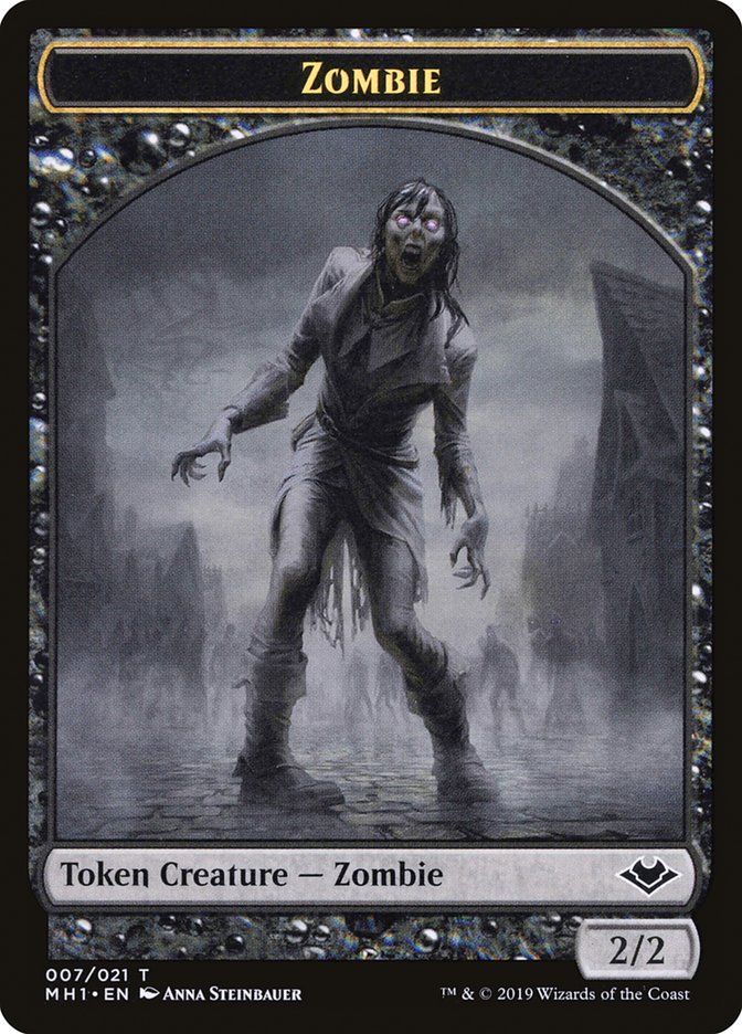 Angel (002) // Zombie (007) Double-Sided Token [Modern Horizons Tokens] | Amazing Games TCG