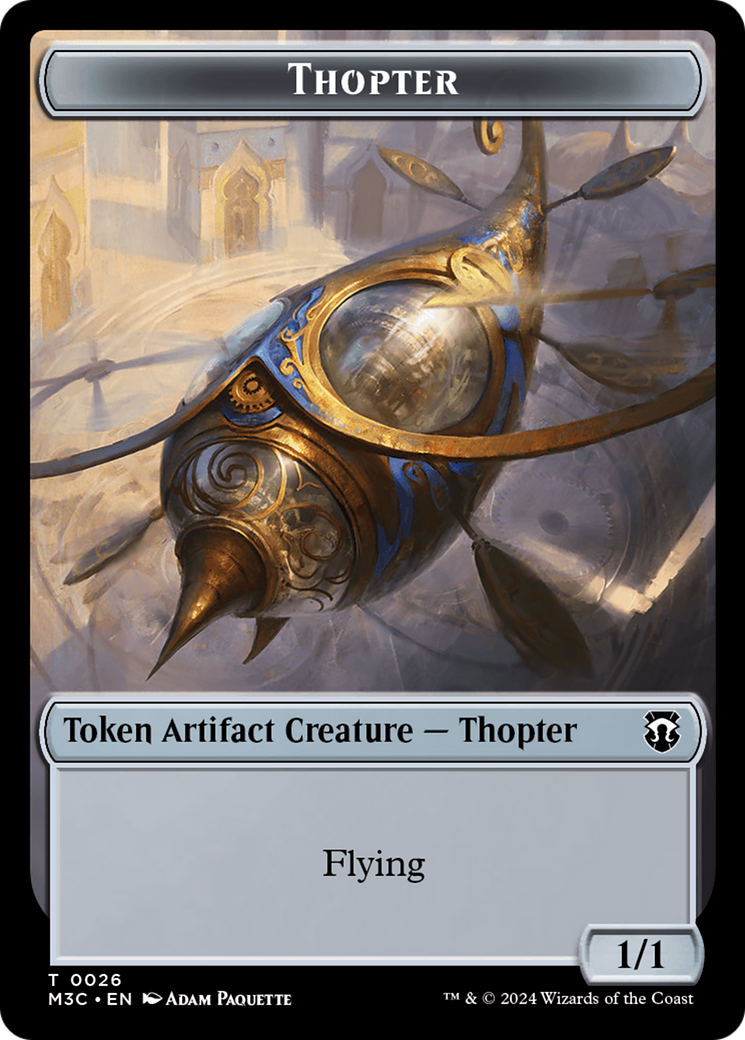 Aetherborn // Thopter Double-Sided Token [Modern Horizons 3 Commander Tokens] | Amazing Games TCG