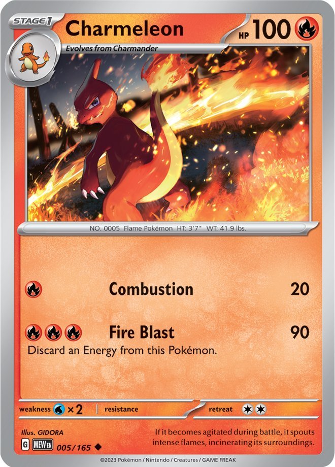 Charmeleon (005/165) [Scarlet & Violet: 151] | Amazing Games TCG