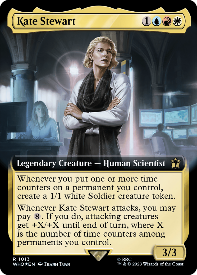 Kate Stewart (Extended Art) (Surge Foil) [Doctor Who] | Amazing Games TCG