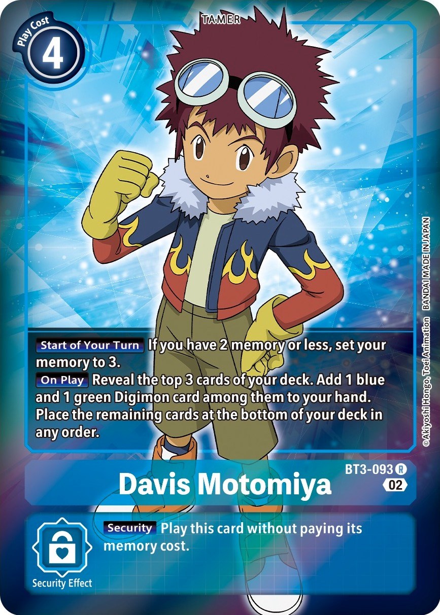 Davis Motomiya [BT3-093] (Alternate Art) [Starter Deck: Jesmon] | Amazing Games TCG