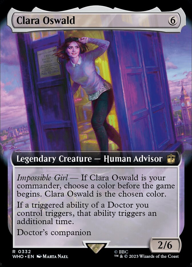 Clara Oswald (Extended Art) [Doctor Who] | Amazing Games TCG