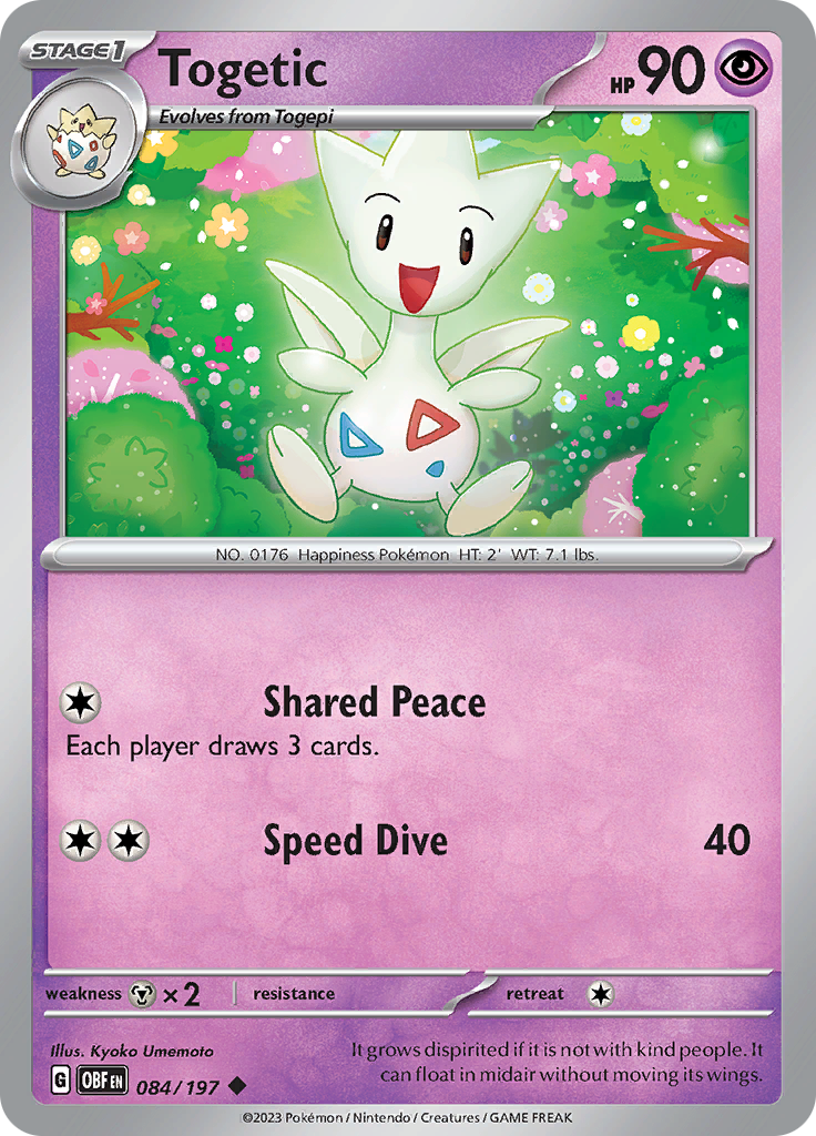 Togetic (084/197) [Scarlet & Violet: Obsidian Flames] | Amazing Games TCG