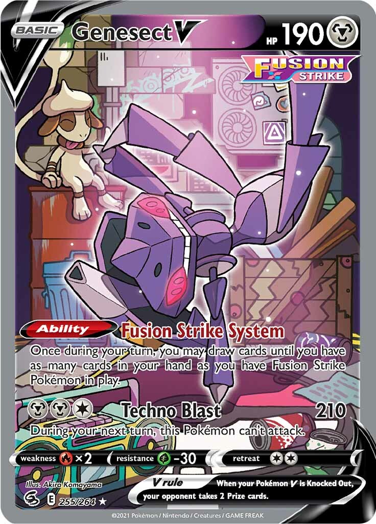 Genesect V (255/264) [Sword & Shield: Fusion Strike] | Amazing Games TCG