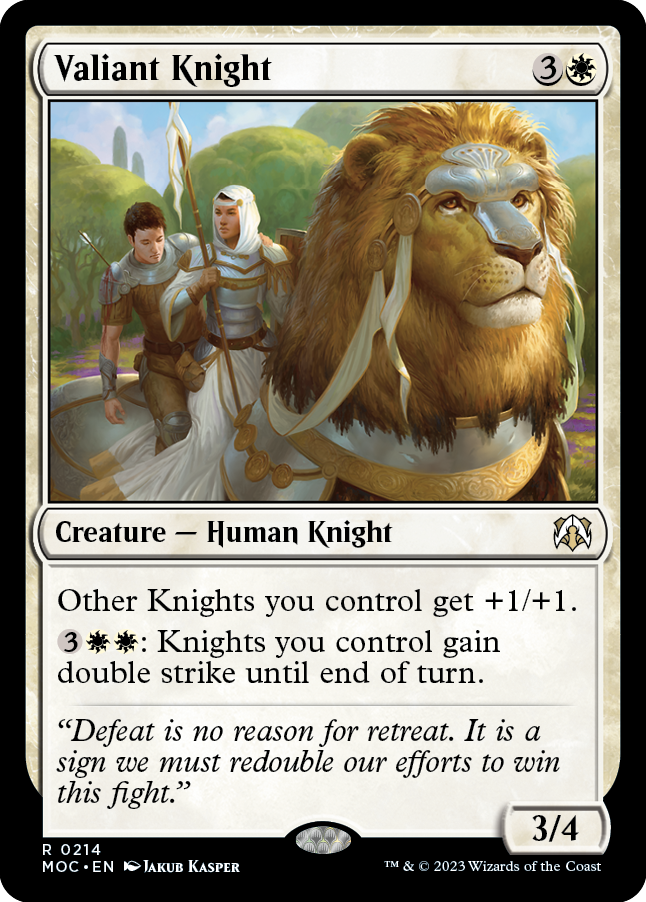 Valiant Knight [March of the Machine Commander] | Amazing Games TCG
