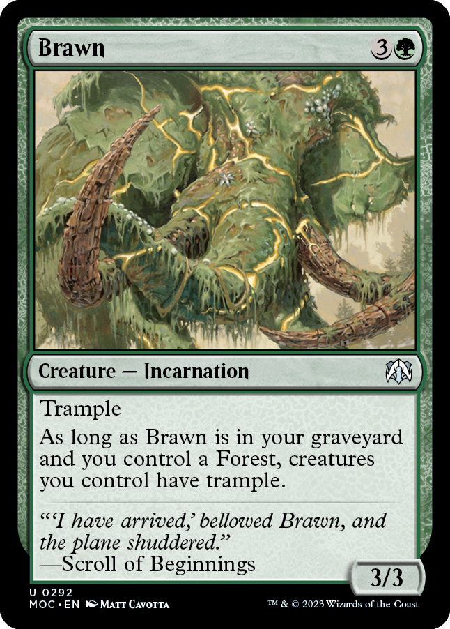 Brawn [March of the Machine Commander] | Amazing Games TCG