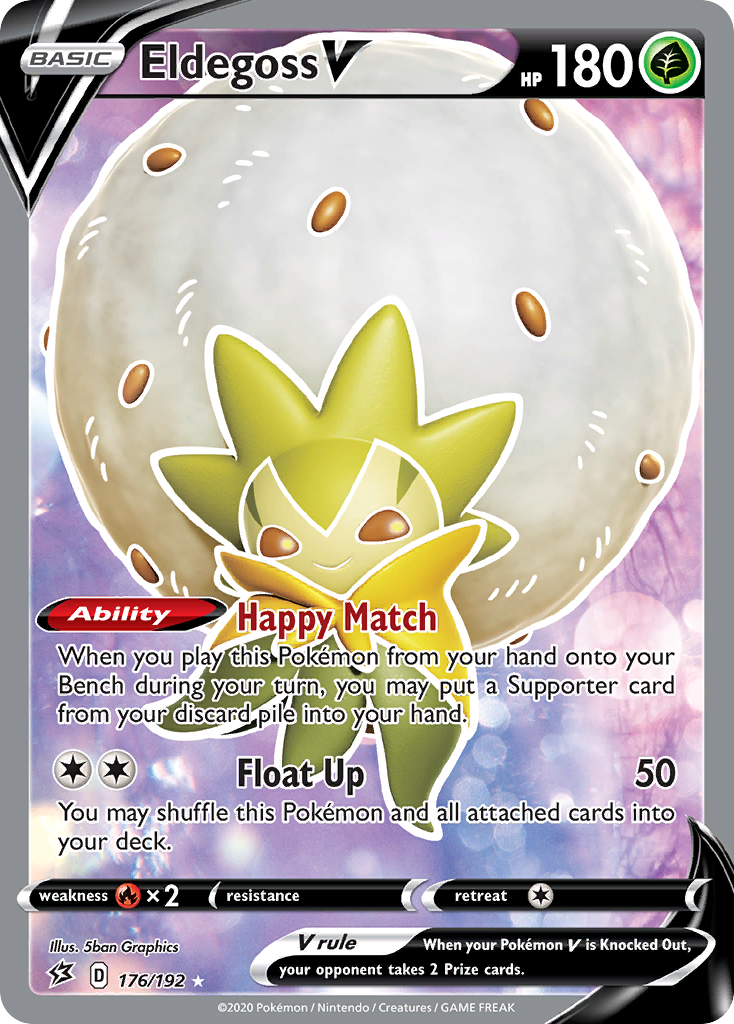 Eldegoss V (176/192) [Sword & Shield: Rebel Clash] | Amazing Games TCG