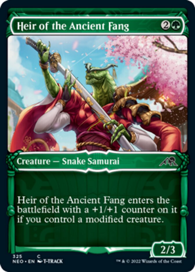 Heir of the Ancient Fang (Showcase Samurai) [Kamigawa: Neon Dynasty] | Amazing Games TCG