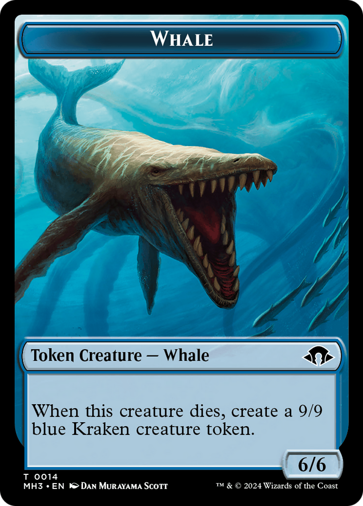 Phyrexian Germ // Whale Double-Sided Token [Modern Horizons 3 Tokens] | Amazing Games TCG