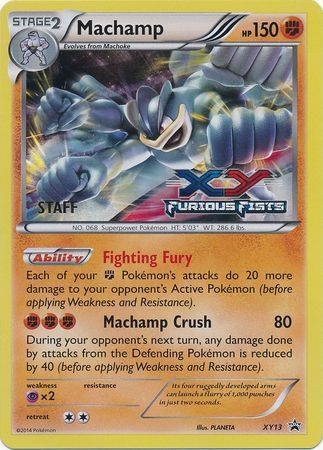 Machamp (XY13) (Staff) [XY: Black Star Promos] | Amazing Games TCG