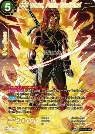 SSG Trunks, Power Awakened (SPR) (BT16-107) [Realm of the Gods] | Amazing Games TCG