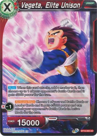 Vegeta, Elite Unison (BT10-005) [Rise of the Unison Warrior 2nd Edition] | Amazing Games TCG