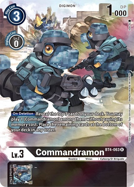 Commandramon [BT4-063] (Alternate Art) [Dimensional Phase] | Amazing Games TCG