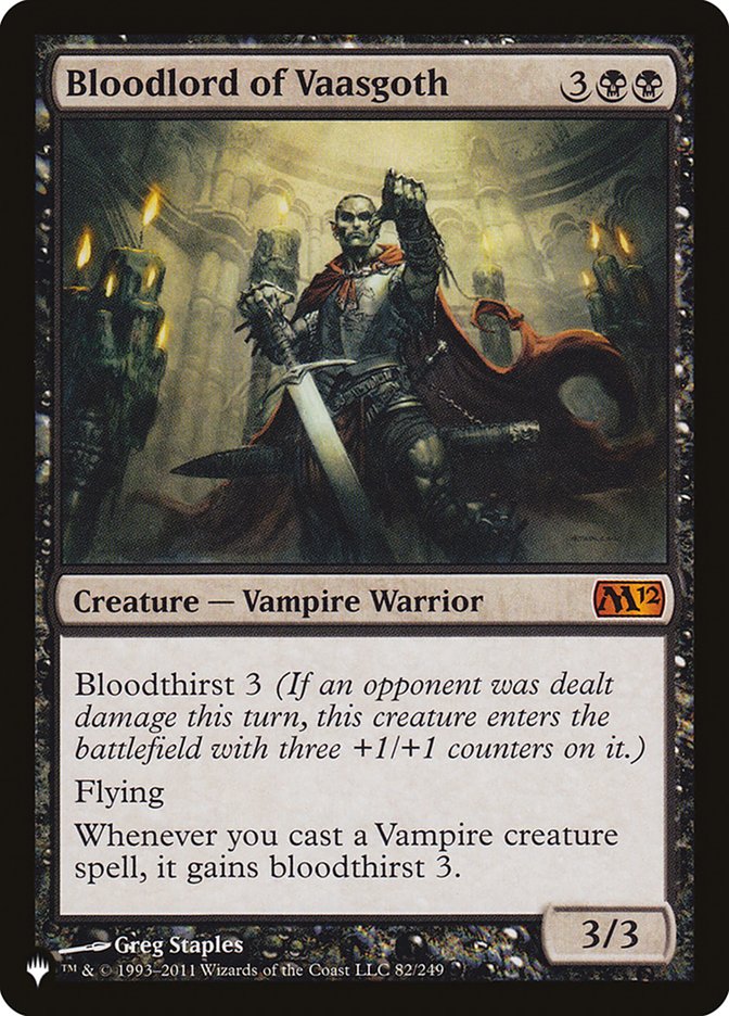 Bloodlord of Vaasgoth [The List] | Amazing Games TCG