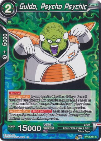 Guldo, Psycho Psychic (BT10-081) [Rise of the Unison Warrior 2nd Edition] | Amazing Games TCG