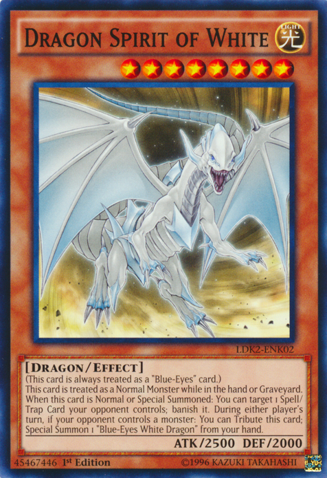 Dragon Spirit of White [LDK2-ENK02] Common | Amazing Games TCG