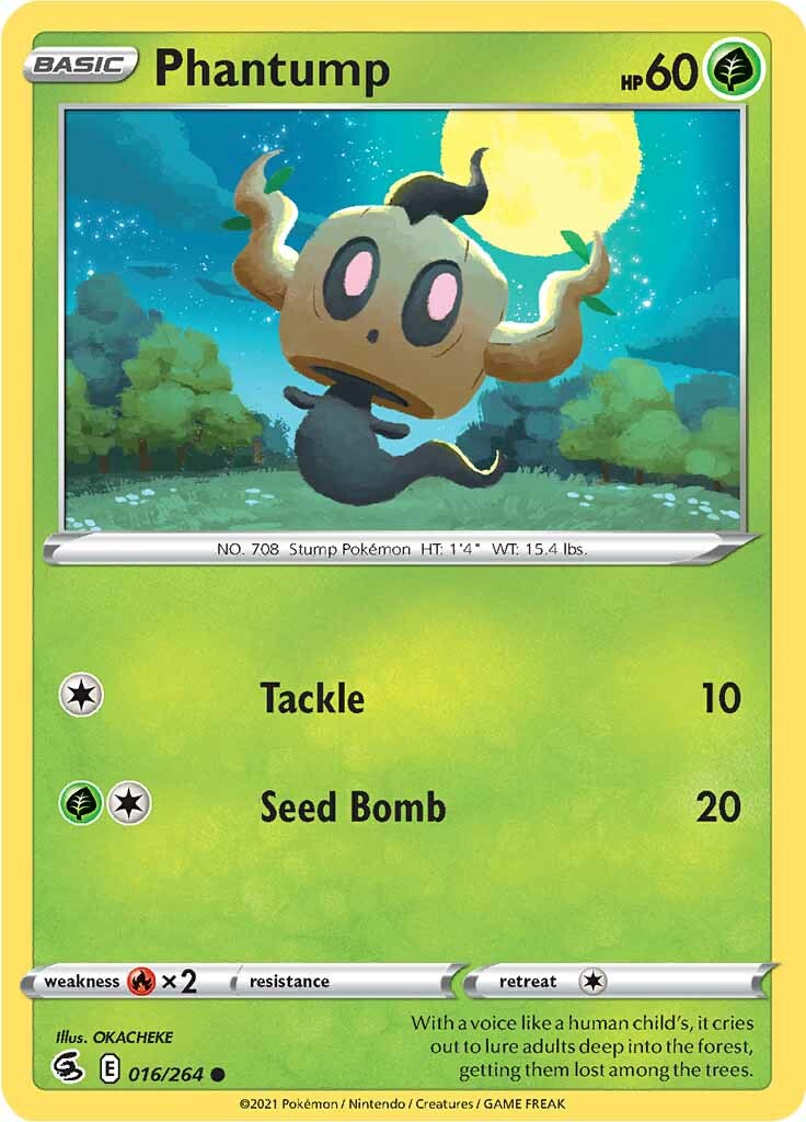 Phantump (016/264) [Sword & Shield: Fusion Strike] | Amazing Games TCG