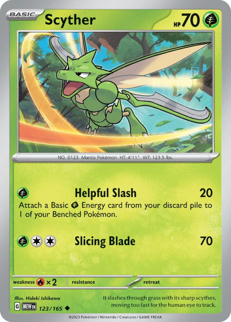 Scyther (123/165) [Scarlet & Violet: 151] | Amazing Games TCG