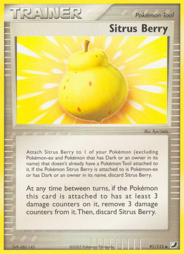 Sitrus Berry (91/115) [EX: Unseen Forces] | Amazing Games TCG