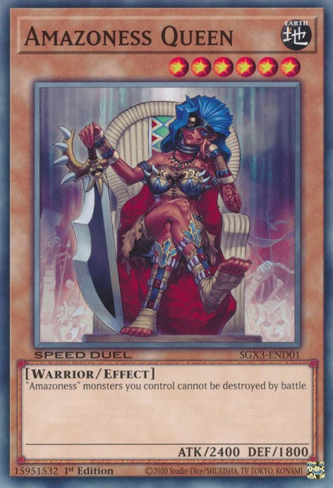 Amazoness Queen [SGX3-END01] Common | Amazing Games TCG