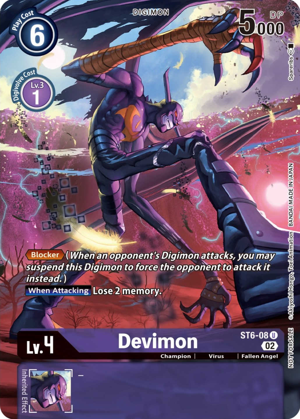 Devimon [ST6-08] (Box Topper) [Dimensional Phase] | Amazing Games TCG