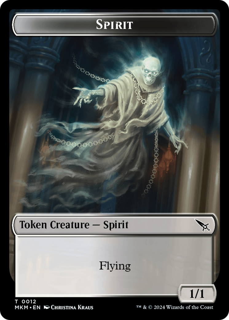 Spirit Token [Murders at Karlov Manor Tokens] | Amazing Games TCG