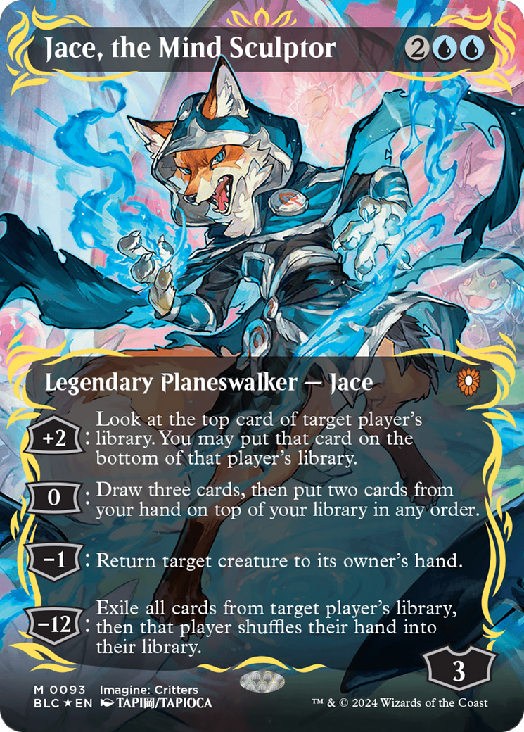 Jace, the Mind Sculptor (Borderless) (Raised Foil) [Bloomburrow Commander] | Amazing Games TCG