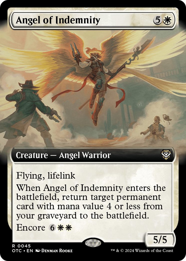 Angel of Indemnity (Extended Art) [Outlaws of Thunder Junction Commander] | Amazing Games TCG