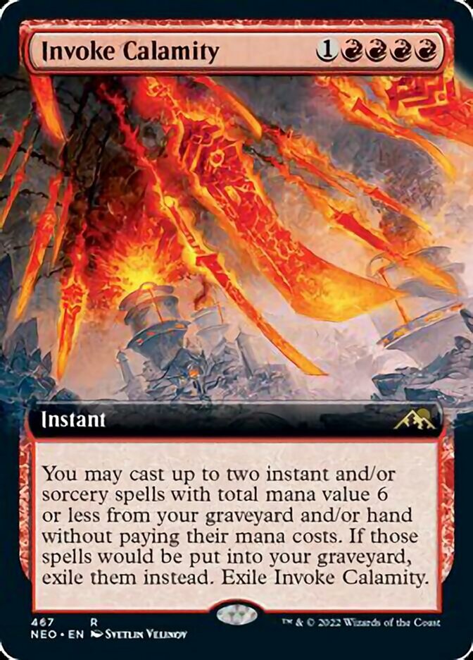 Invoke Calamity (Extended Art) [Kamigawa: Neon Dynasty] | Amazing Games TCG