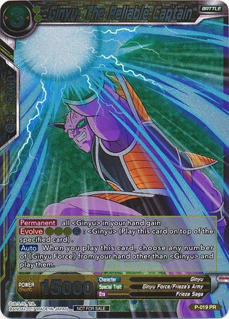 Ginyu, The Reliable Captain (Foil) (P-019) [Promotion Cards] | Amazing Games TCG