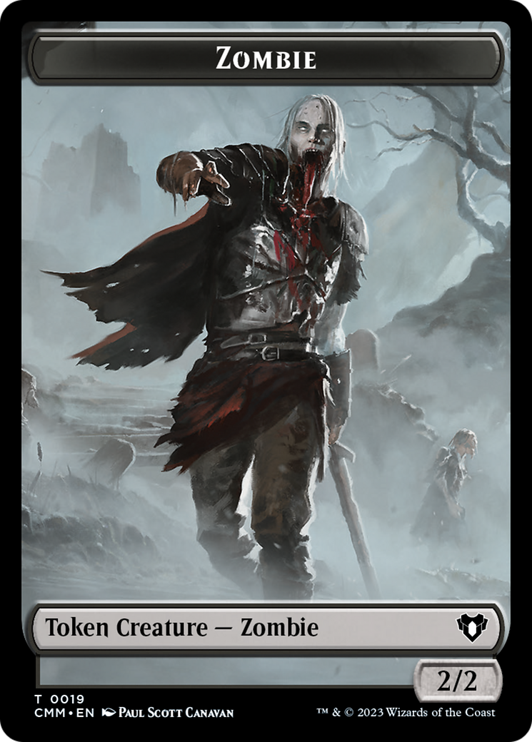 Zombie Token (19) [Commander Masters Tokens] | Amazing Games TCG