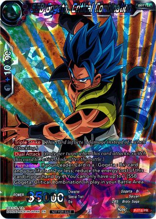 SSB Gogeta, Critical Combination (P-118) [Promotion Cards] | Amazing Games TCG