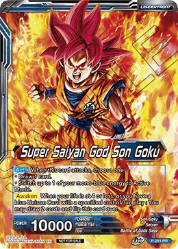 Super Saiyan God Son Goku // SSGSS Son Goku, Soul Striker Reborn (P-211) [Promotion Cards] | Amazing Games TCG