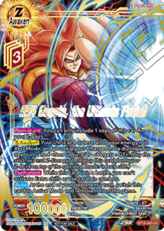 SS4 Gogeta, the Ultimate Fusion (Zenkai Cup 2022 Champion) (BT18-003) [Tournament Promotion Cards] | Amazing Games TCG