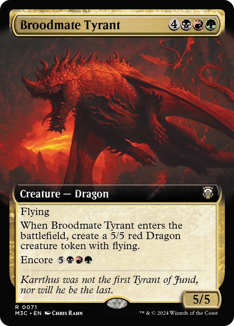 Broodmate Tyrant (Extended Art) [Modern Horizons 3 Commander] | Amazing Games TCG