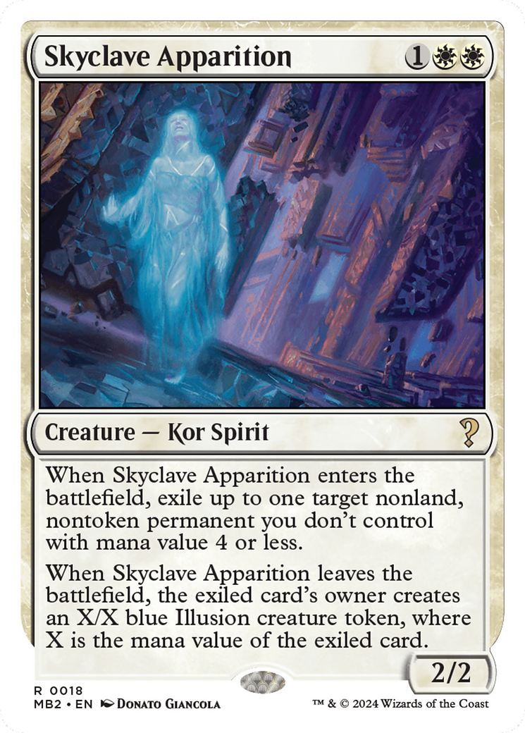 Skyclave Apparition (White Border) [Mystery Booster 2] | Amazing Games TCG