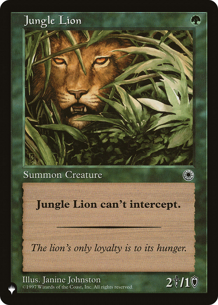 Jungle Lion [The List Reprints] | Amazing Games TCG