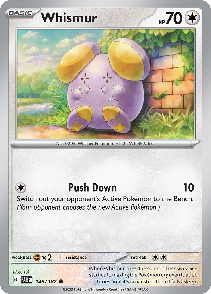 Whismur (148/182) [Scarlet & Violet: Paradox Rift] | Amazing Games TCG