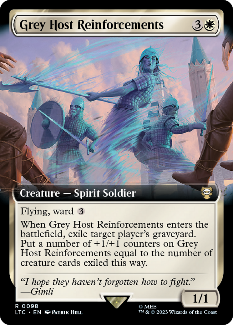 Grey Host Reinforcements (Extended Art) [The Lord of the Rings: Tales of Middle-Earth Commander] | Amazing Games TCG