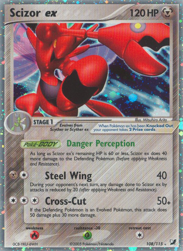 Scizor ex (108/115) [EX: Unseen Forces] | Amazing Games TCG