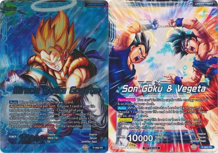 Son Goku & Vegeta // Miracle Strike Gogeta (Movie Promo) (P-069) [Promotion Cards] | Amazing Games TCG