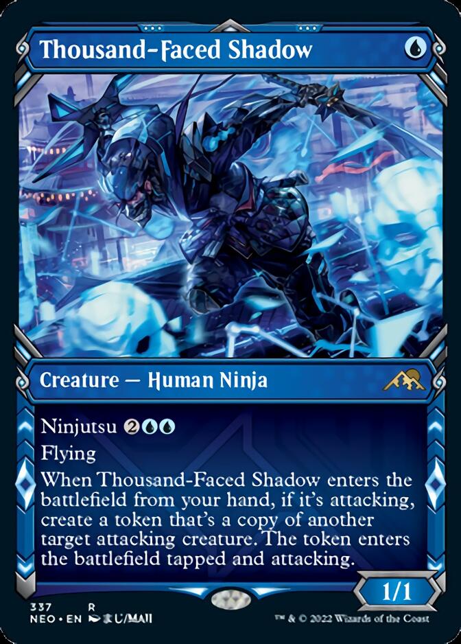 Thousand-Faced Shadow (Showcase Ninja) [Kamigawa: Neon Dynasty] | Amazing Games TCG