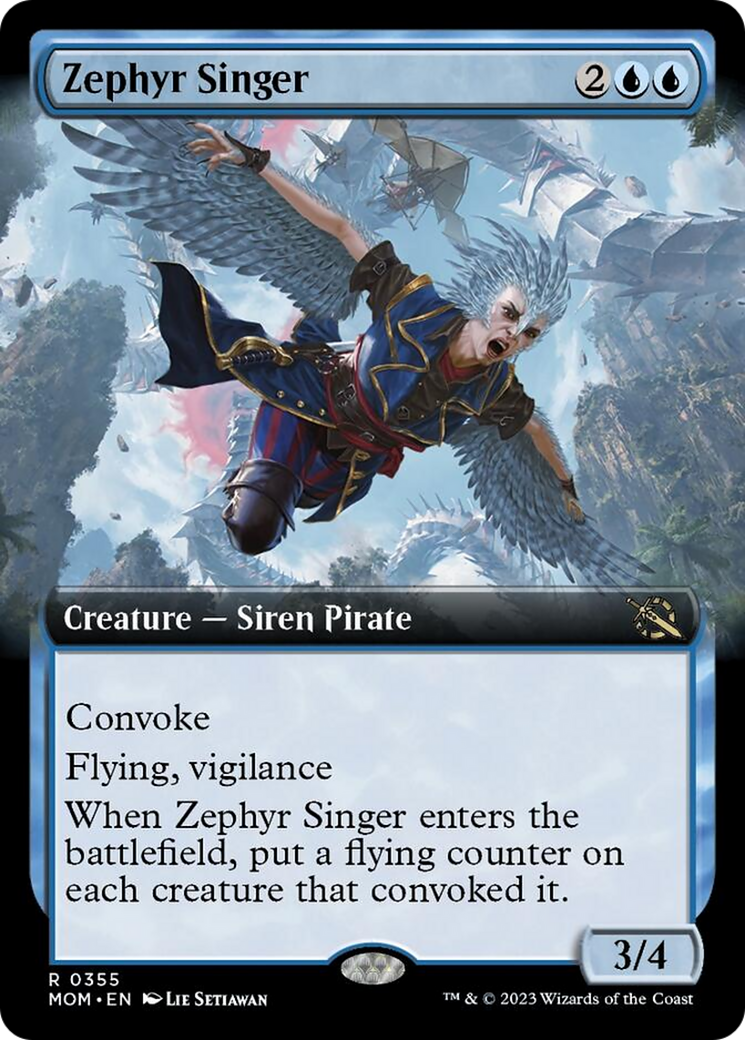 Zephyr Singer (Extended Art) [March of the Machine] | Amazing Games TCG