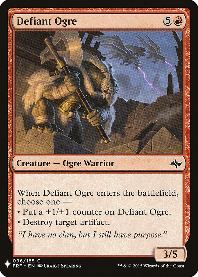 Defiant Ogre [Mystery Booster] | Amazing Games TCG