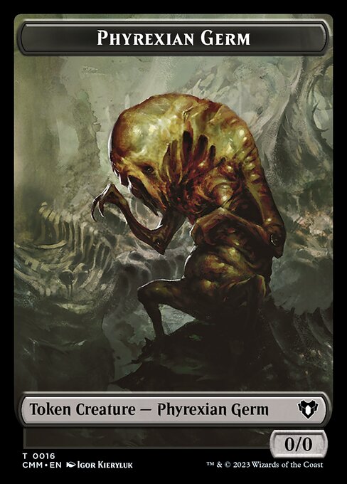 Eldrazi Spawn // Phyrexian Germ Double-Sided Token [Commander Masters Tokens] | Amazing Games TCG